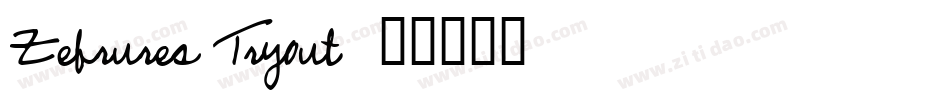 Zebrures Tryout字体转换
